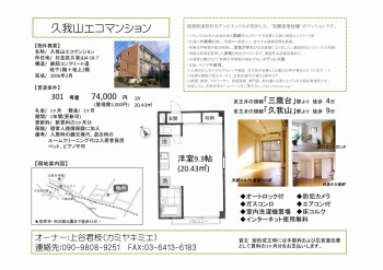 賃貸物件久我山エコマンション空き部屋出ました。